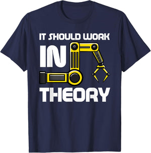 Robotics Engineer Robot Lover Roboticist Engineering Science T-Shirt - T-Shirt | Navy