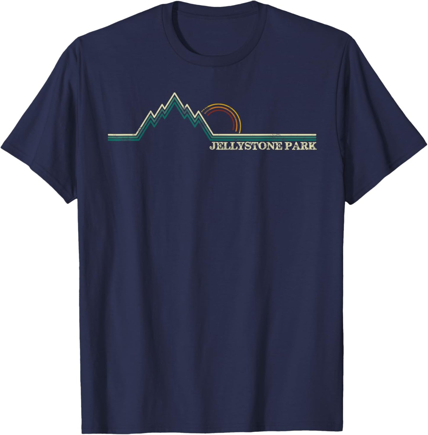 Jellystone National Park Retro Camping , Small, Black T-Shirt - T-Shirt | Navy