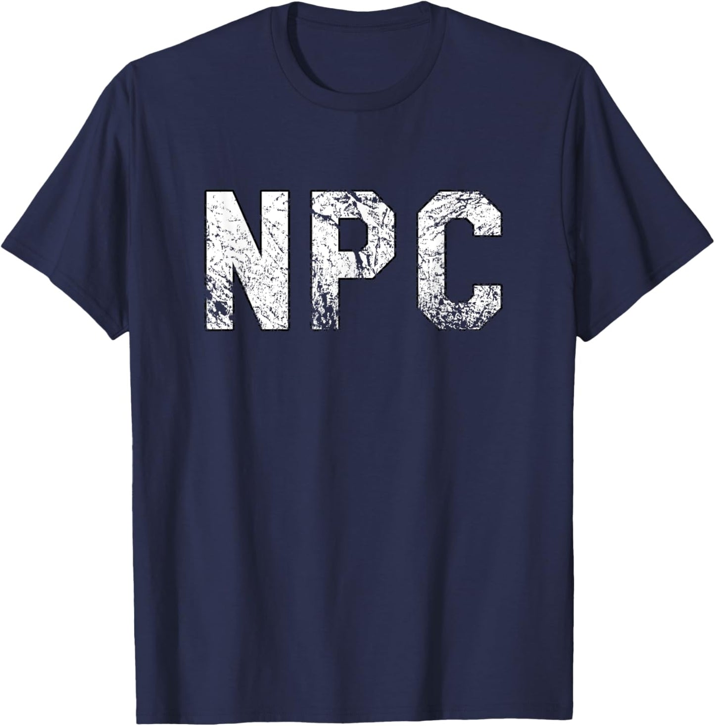 NPC Meme - Non Player Character T-Shirt - T-Shirt | Navy