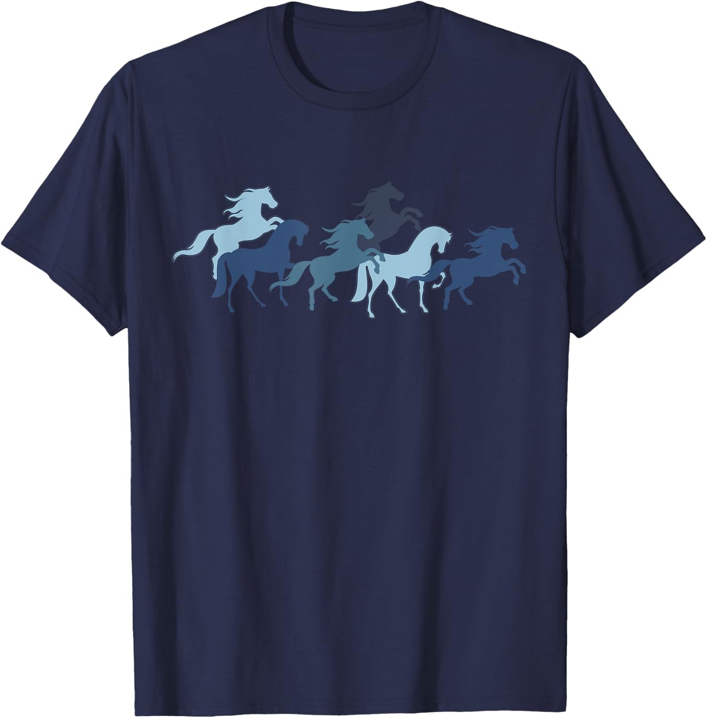 DreamWorks Spirit Riding Free Running Horses T-Shirt - T-Shirt | Navy