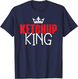 Condiments Food Lover Tomato Ketchup King T-Shirt - T-Shirt | Navy
