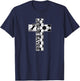 Jesus Saves Soccer Cross Goalie Keeper Christian Faith T-Shirt - T-Shirt | Navy