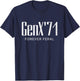 Gen X 1971 Forever Feral Gen Xer Born 1971 Retro Vintage T-Shirt - T-Shirt | Navy