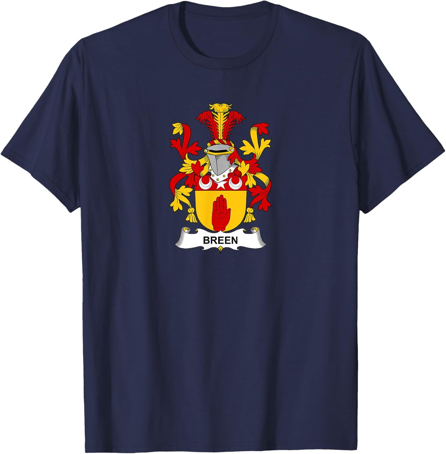 Breen Coat of Arms - Family Crest Shirt T-Shirt - T-Shirt | Navy