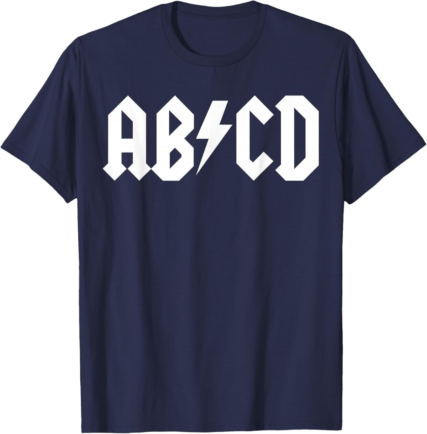 Boys Girls Teachers ABCD Rock Graphic Back to School T-Shirt - T-Shirt | Navy
