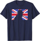 Winston Churchill / WWII Battle of Britain UK Flag T-Shirt - T-Shirt | Navy
