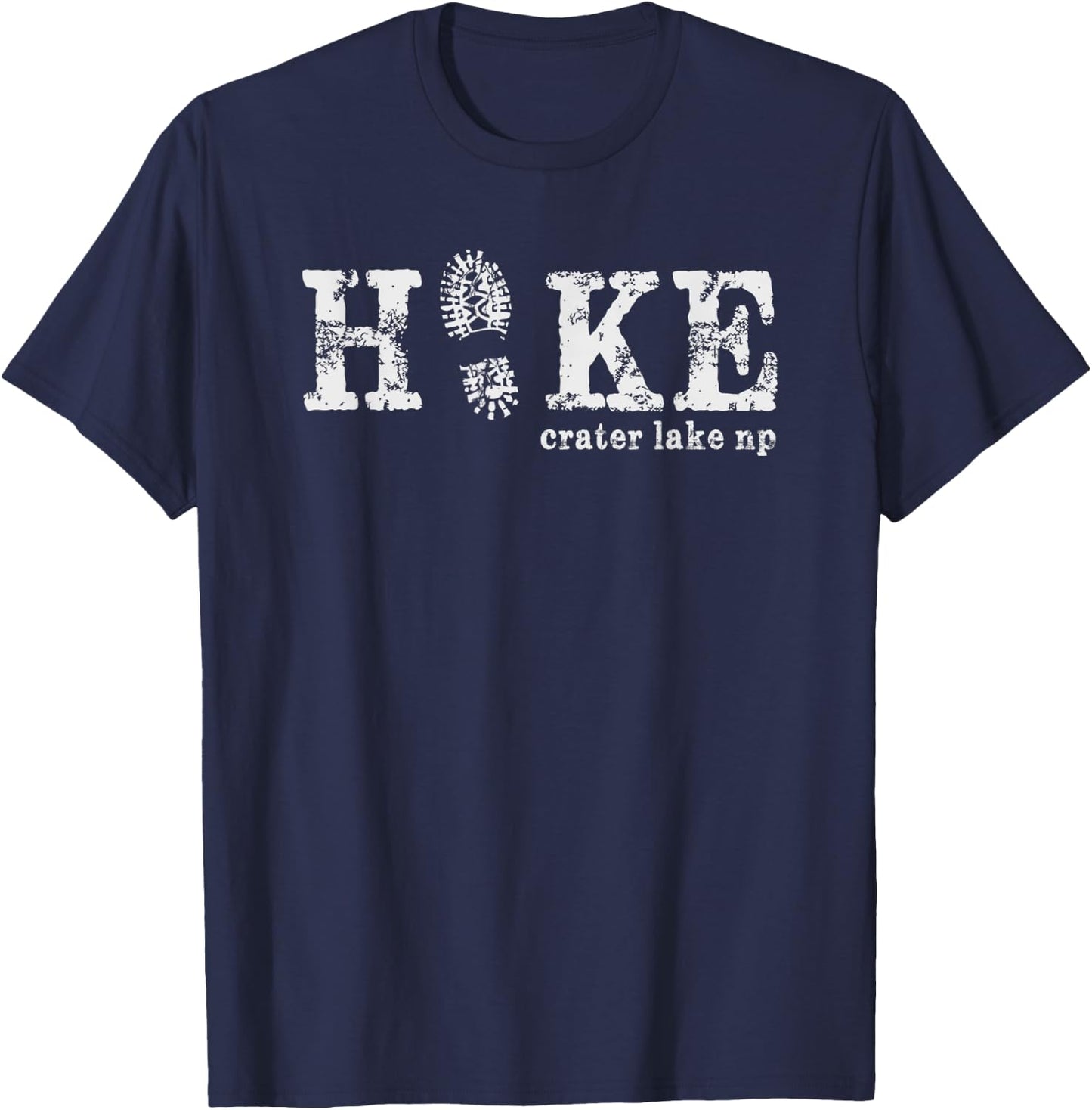 Hike Crater Lake National Park T-Shirt - T-Shirt | Navy