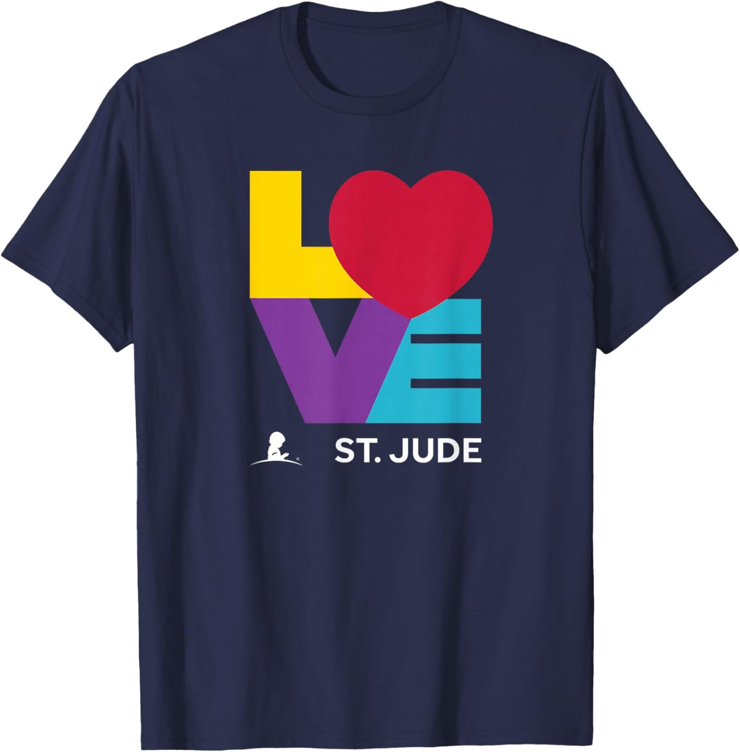 St. Jude Children's Research Hospital LOVE T-Shirt - T-Shirt | Navy