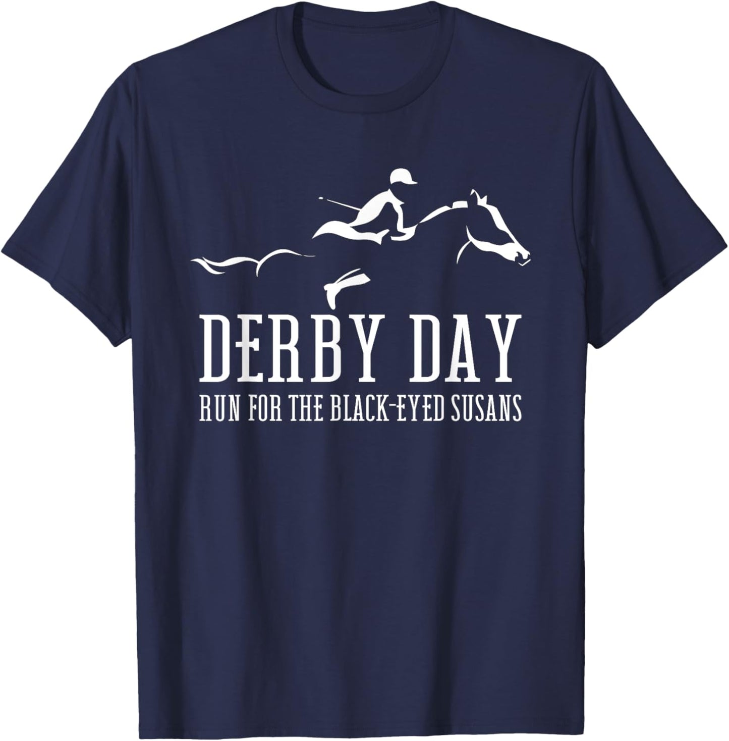 Horse Derby Day Preakness Stakes Horse Racing Derby T-Shirt - T-Shirt | Navy