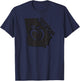 Georgia Ga Fan The Peach State T-Shirt - T-Shirt | Navy