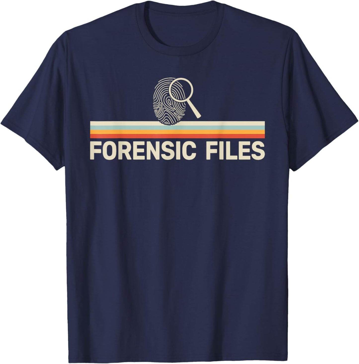 Forensics Crime Investigator retro Forensic Science T-Shirt - T-Shirt | Navy
