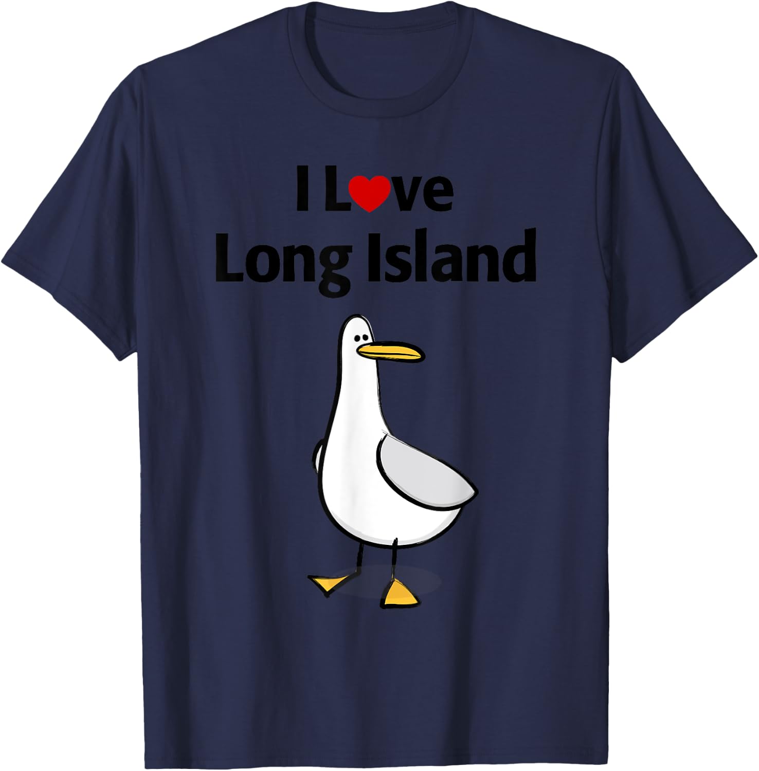 I Love Long Island T-Shirt - T-Shirt | Navy