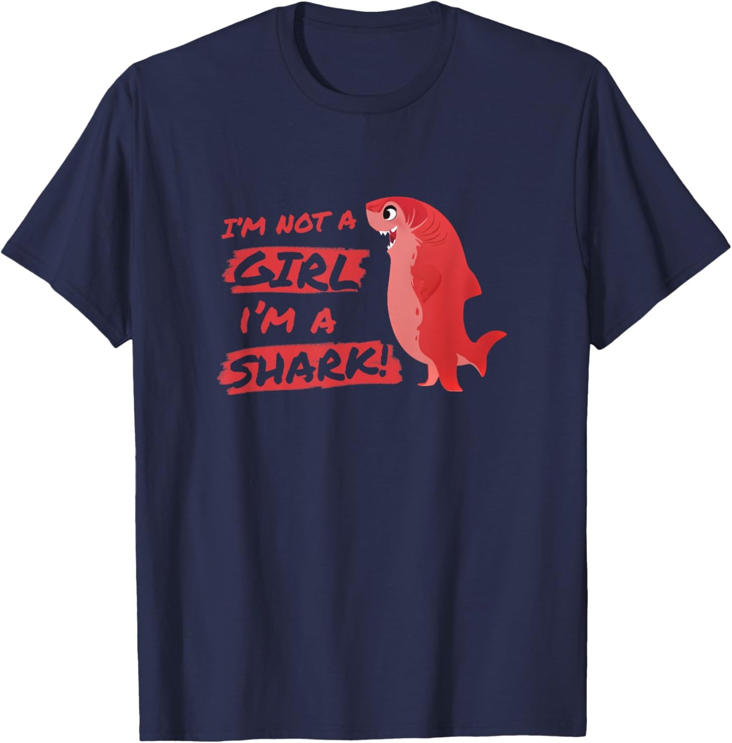 Nimona I'm Not A Girl I'm A Shark Shapeshifting Hero T-Shirt - T-Shirt | Navy