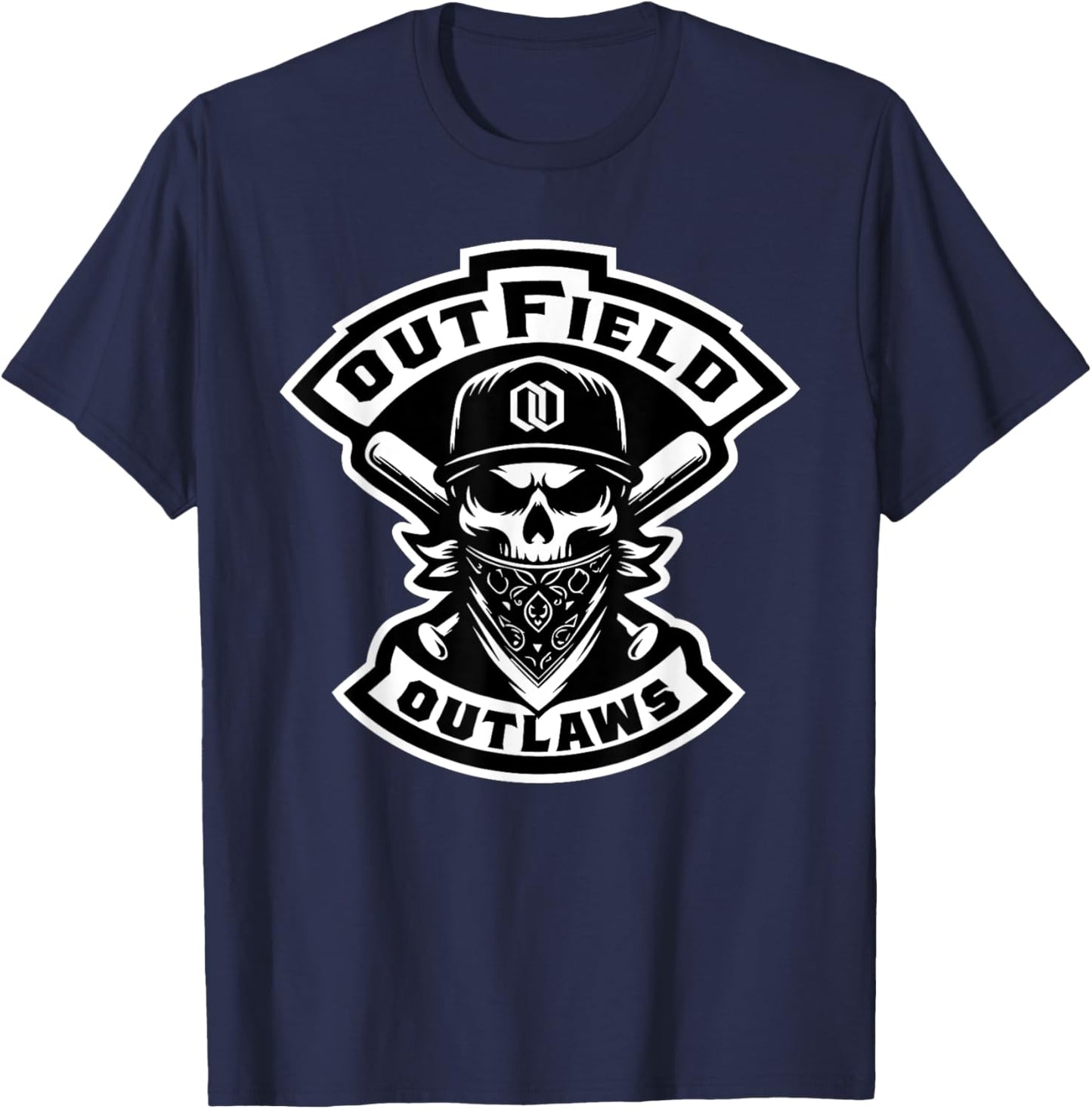 Outfield Outlaws T-Shirt - T-Shirt | Navy