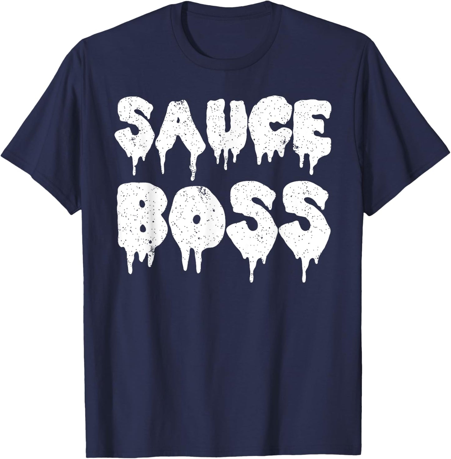 Sauce Boss Chef BBQ Cook Food Humorous T-Shirt - T-Shirt | Navy