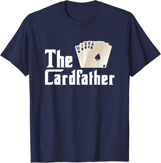 The Card-Father Poker Game Cards Playing Gambling Gambler T-Shirt - T-Shirt | Navy