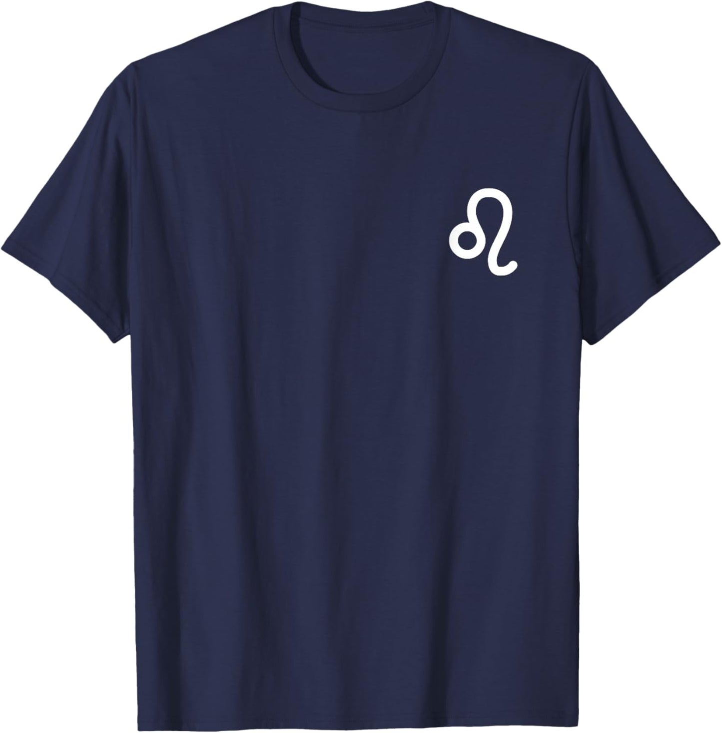 Leo Symbol Zodiac Sign Horoscope T-Shirt - T-Shirt | Navy