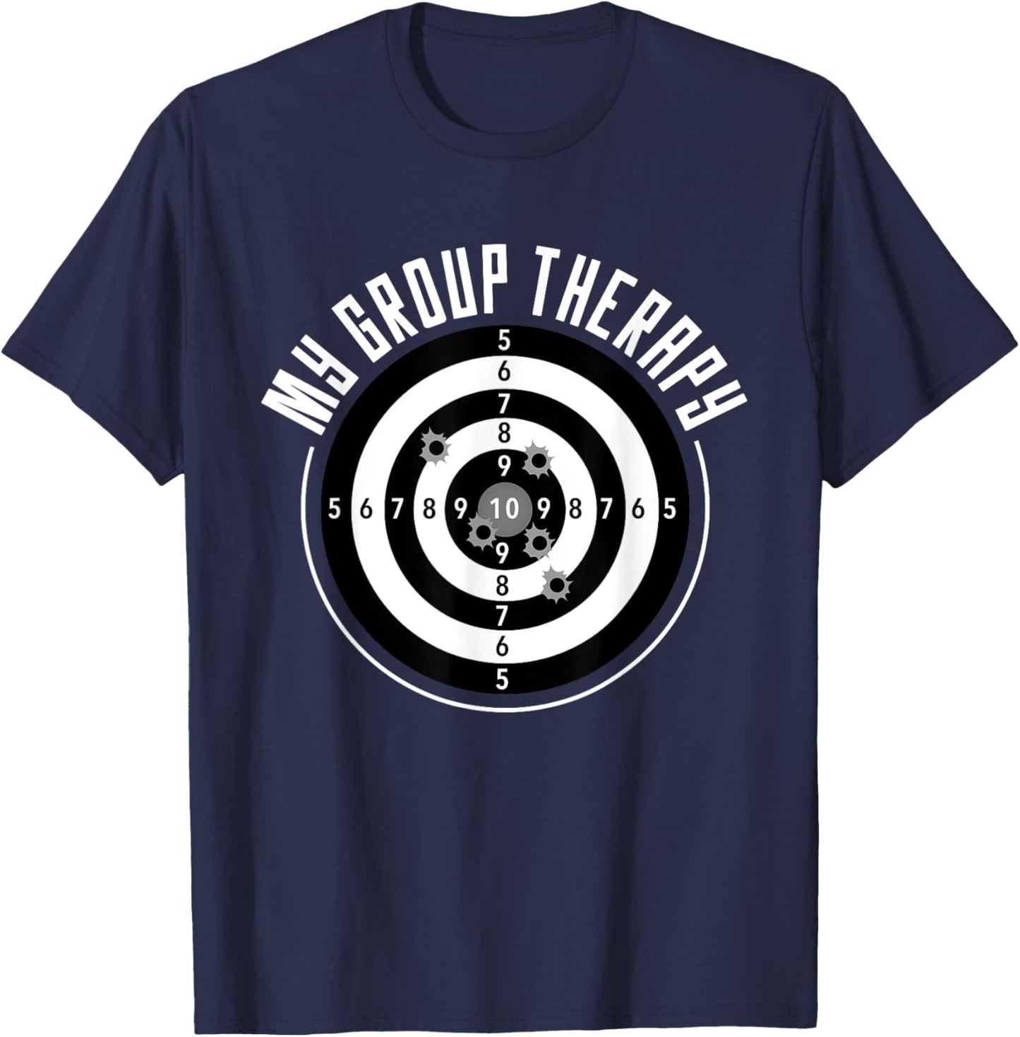 My Group Therapy Funny Gun Shooting Range Gift Women T-Shirt - T-Shirt | Navy