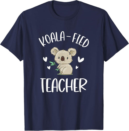 Funny Teacher Shirt, Qualified Teacher, Gift Koala Fied Women Girls Kids