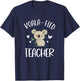 Funny Teacher Shirt, Qualified Teacher, Gift Koala Fied Women Girls Kids T-Shirt - T-Shirt | Navy