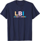 Long Beach Island NJ Colorful Vacation T-Shirt - T-Shirt | Navy