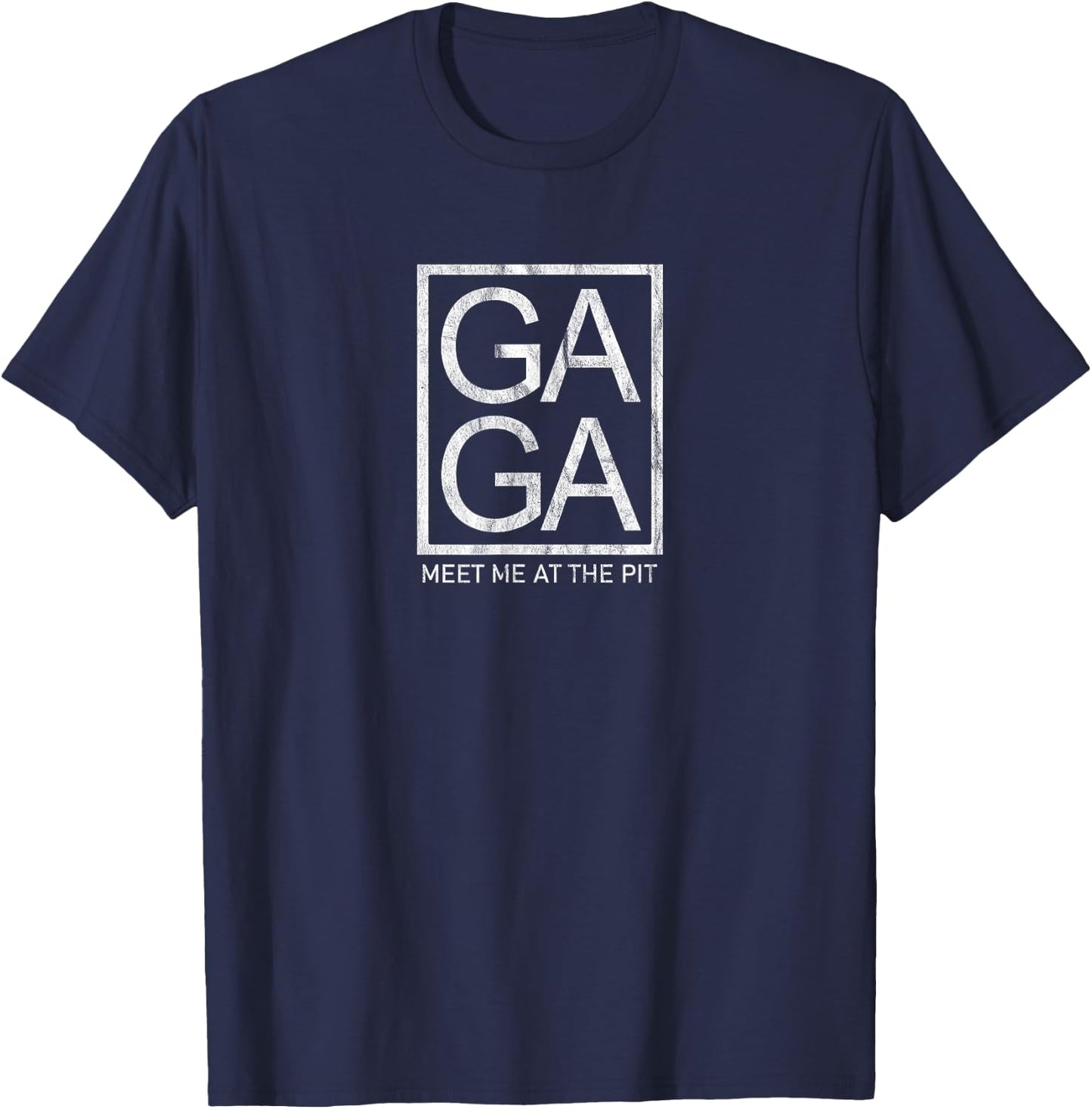 Gaga Ball Game Player Novelty Meet Me At The Pit T-Shirt - T-Shirt | Navy
