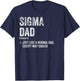 Sigma Dad Funny Meme Sigma T-Shirt - T-Shirt | Navy