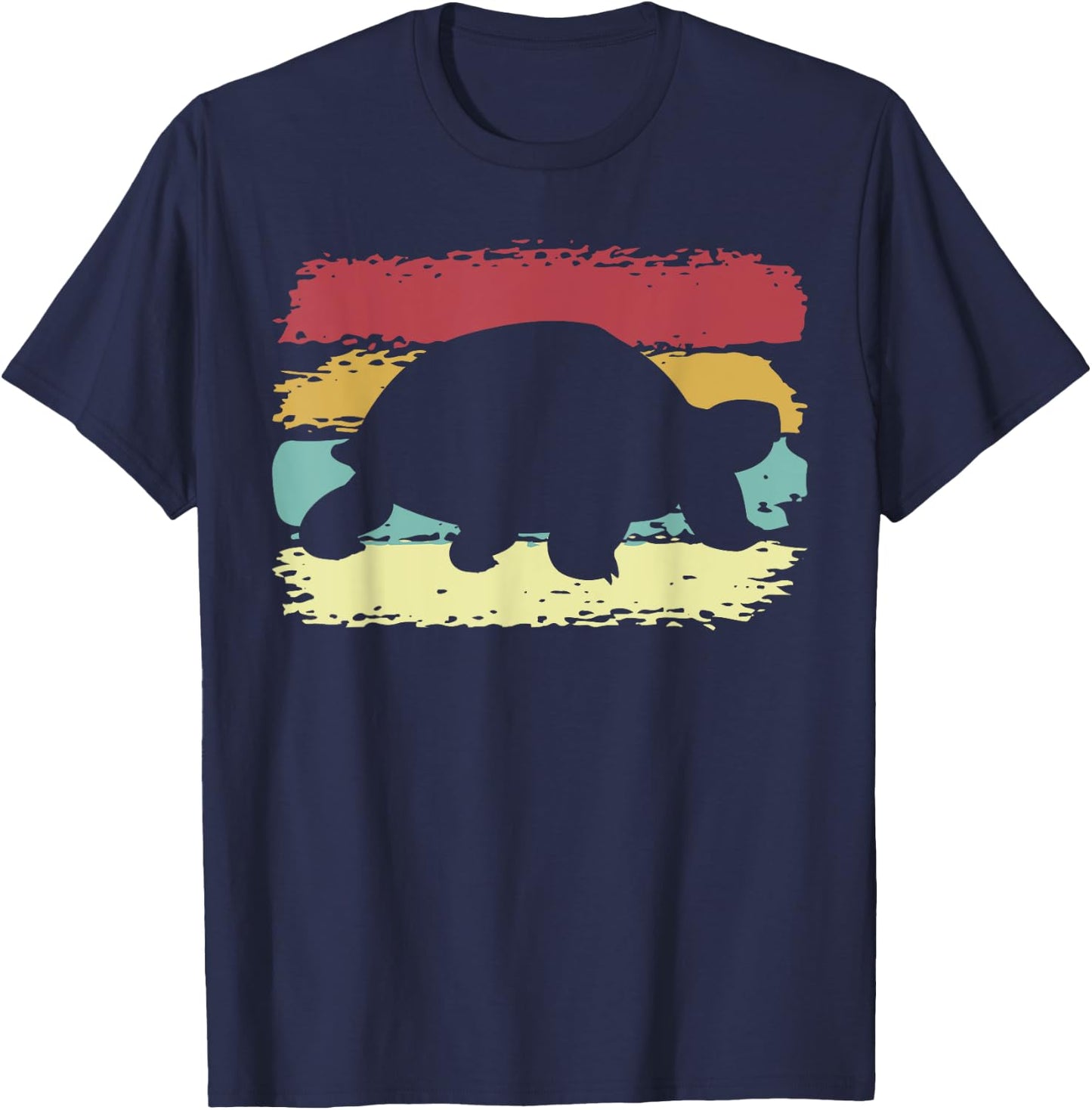Vintage Tortoises Turtle Lover Funny Tortoise Retro T-Shirt - T-Shirt | Navy