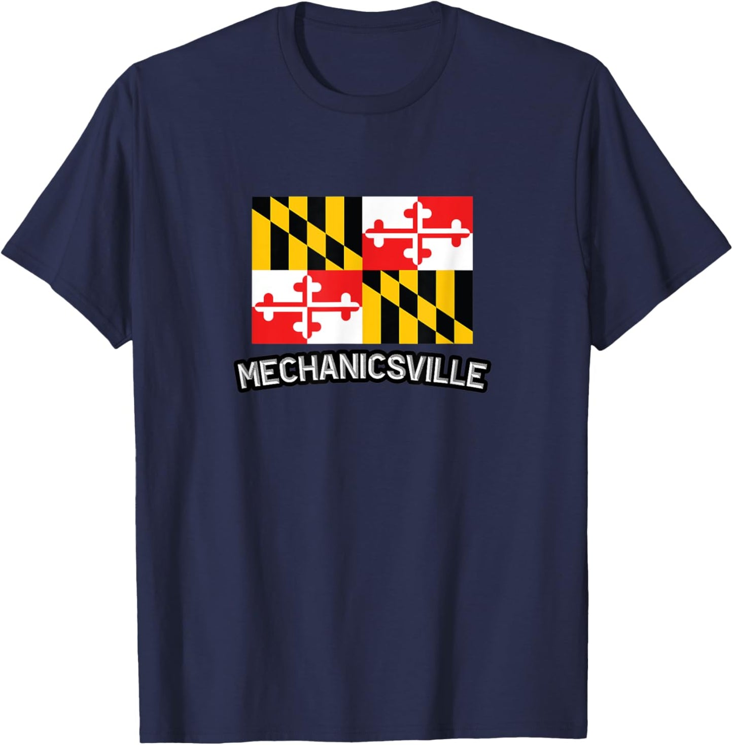 Mechanicsville, Maryland | MD City State USA - Cute Souvenir T-Shirt - T-Shirt | Navy