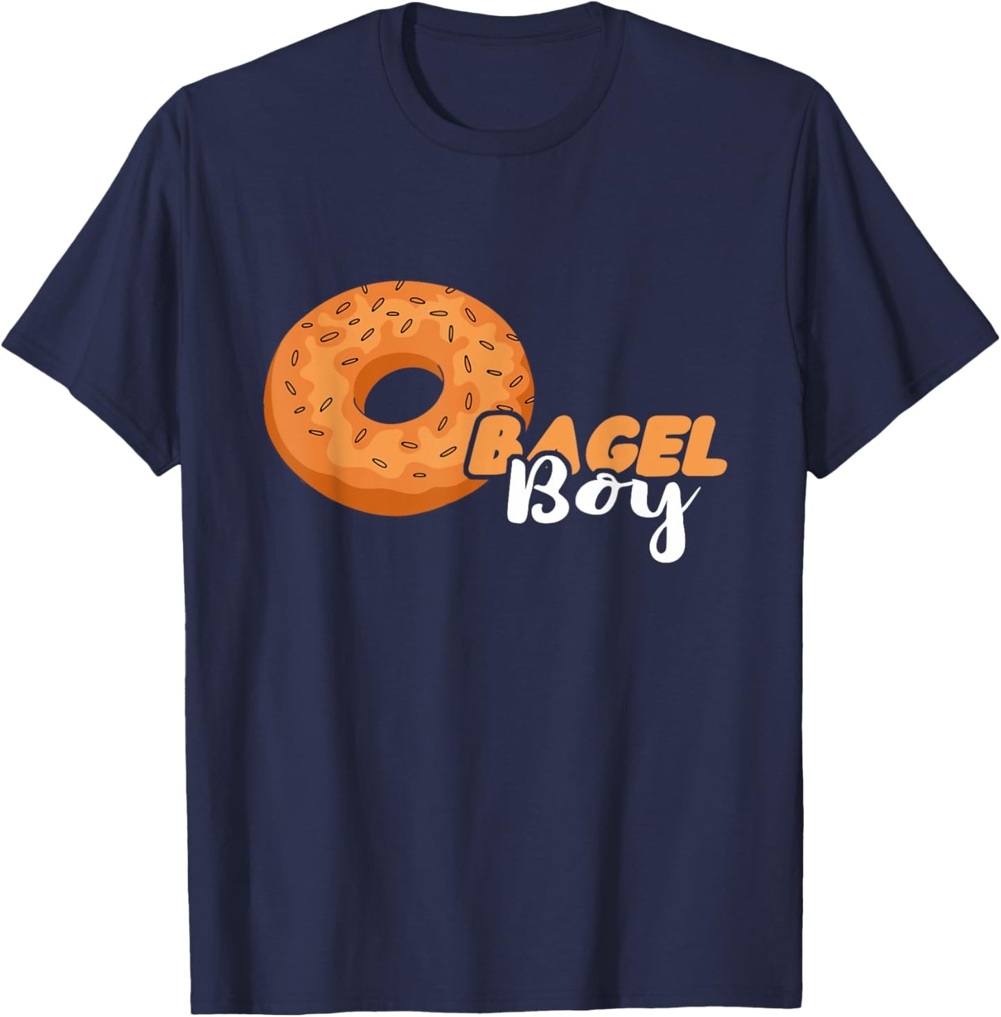 Bagel Boy Baker Baking Bagels Dough Maker Bagel Lover T-Shirt - T-Shirt | Navy