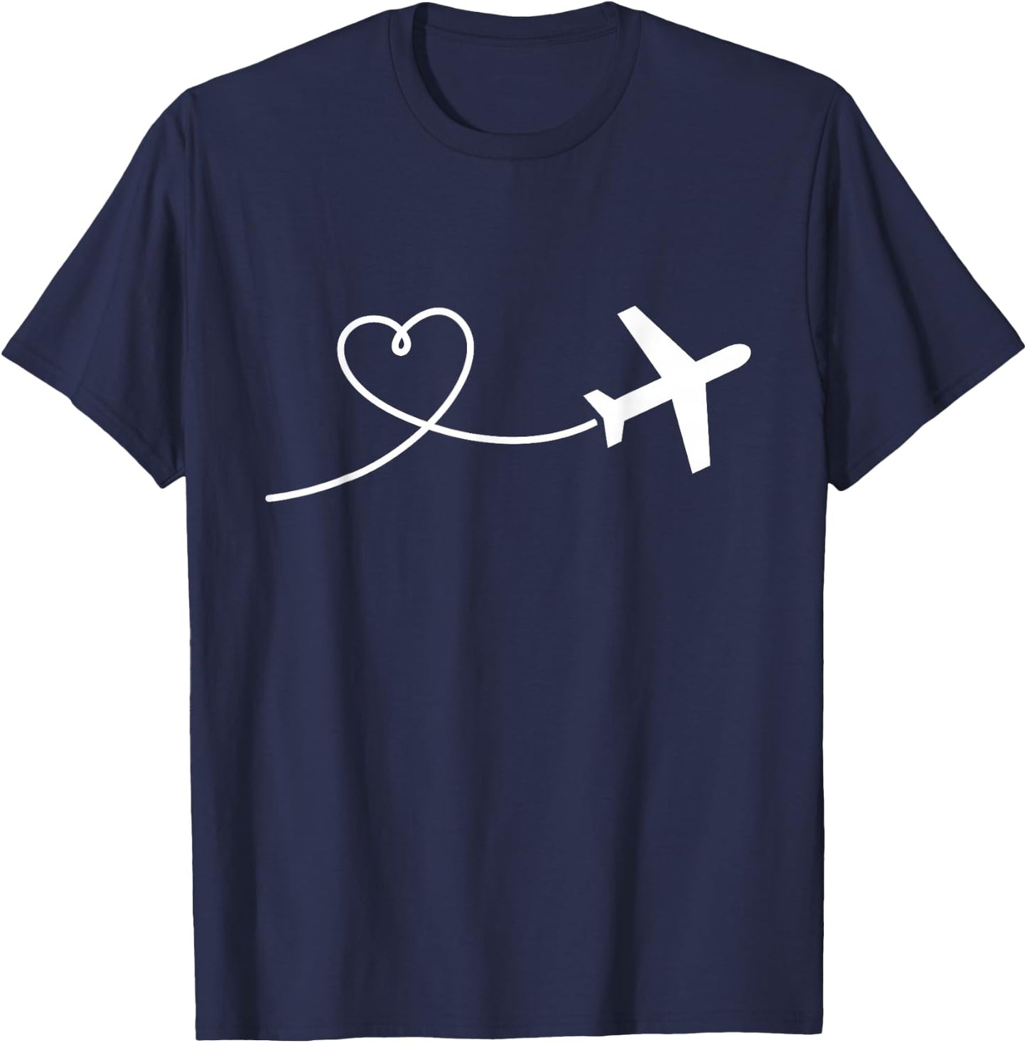 Airplane Heart T-Shirt - T-Shirt | Navy