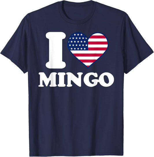 I love Mingo I heart Mingo T-Shirt - T-Shirt | Navy