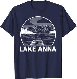 LAKE ANNA VIRGINIA Funny Fishing Camping Summer Gift Men Women Girls Kids T-Shirt - T-Shirt | Navy