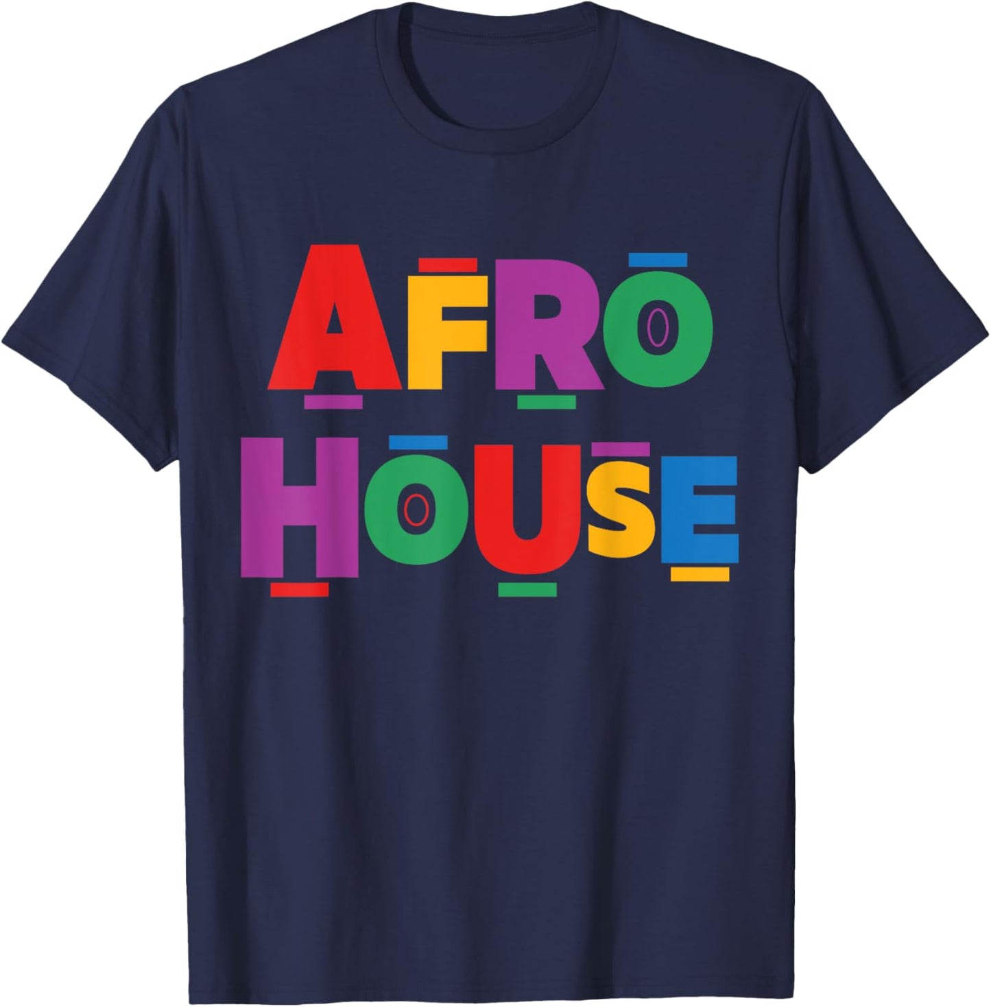 Afro House Music Festival Outfit Amapiano Afro House Music T-Shirt - T-Shirt | Navy