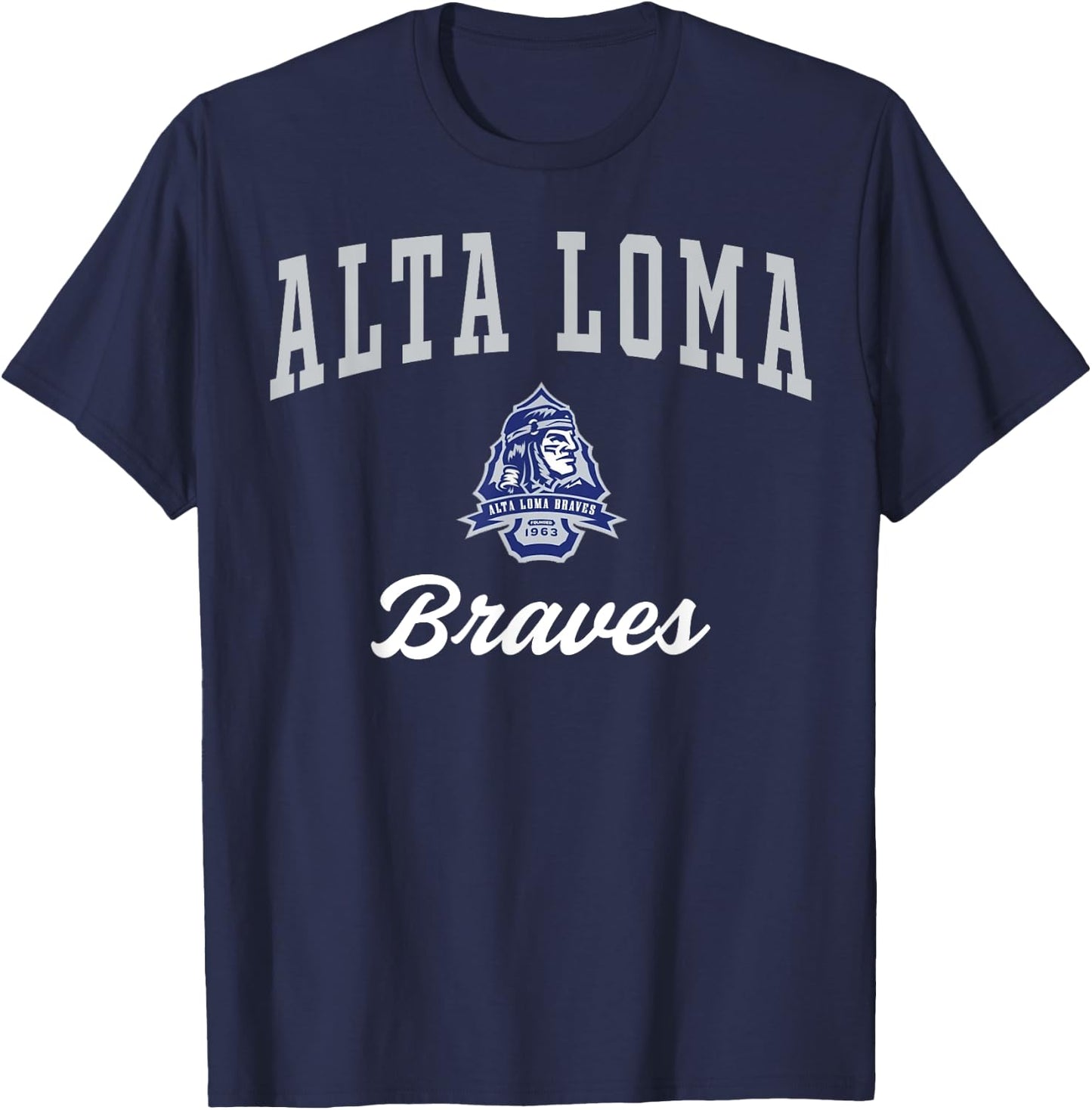 Alta Loma High School Braves C3 T-Shirt - T-Shirt | Navy