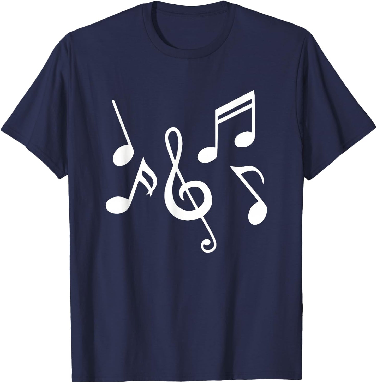 Music Notes T-Shirt - T-Shirt | Navy