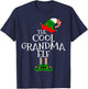 The Cool Grandma Elf Gift Matching Family Group Christmas T-Shirt - T-Shirt | Navy