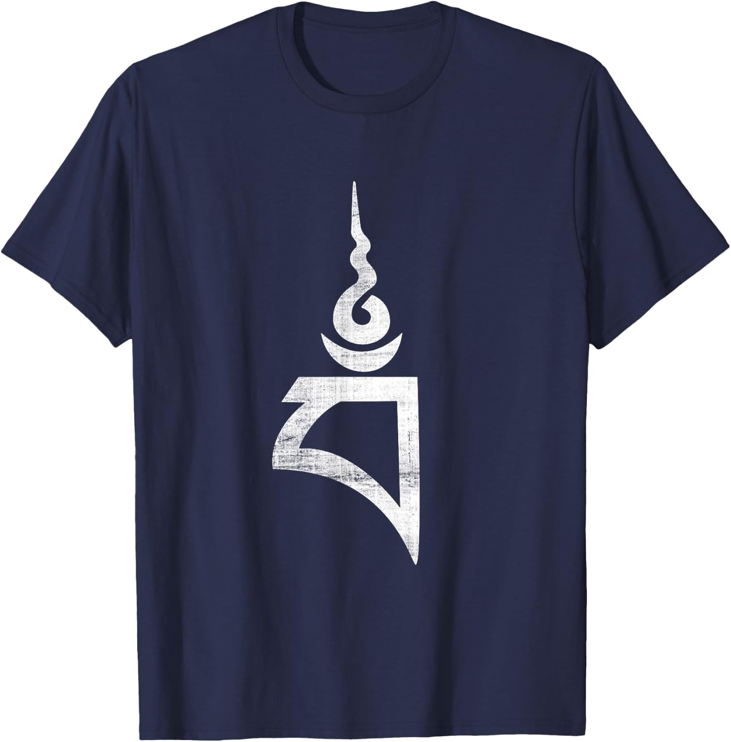 Vajrayogini Buddhist Meditation Dharma Tibet BAM Yoga Symbol T-Shirt - T-Shirt | Navy