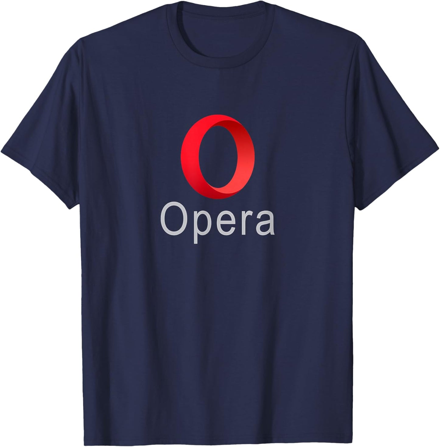 Opera Browser with Logo Fast Security web T-Shirt - T-Shirt | Navy