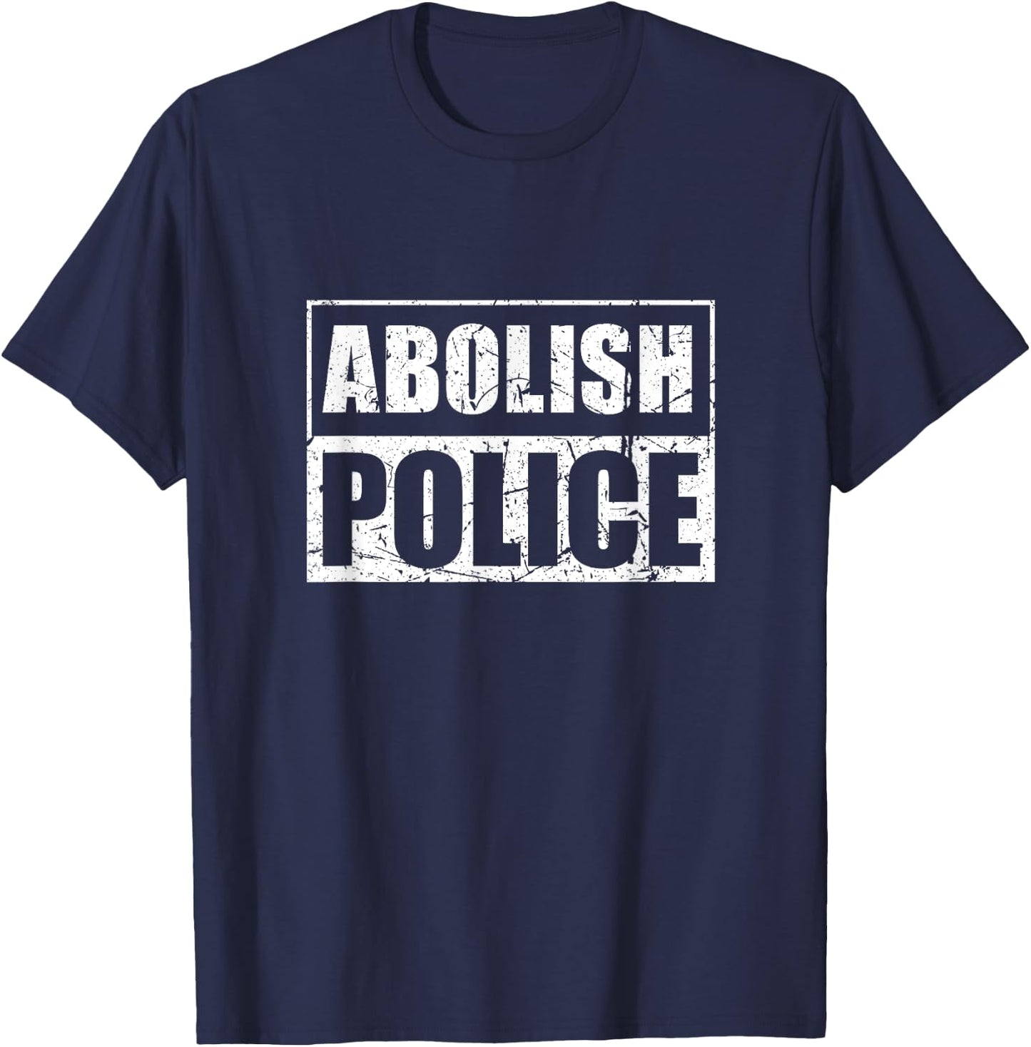 Abolish Police Graphic Print T-Shirt - T-Shirt | Navy