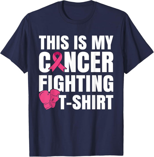 This Is My Cancer Fighting T-Shirt - T-Shirt | Navy