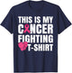 This Is My Cancer Fighting T-Shirt - T-Shirt | Navy