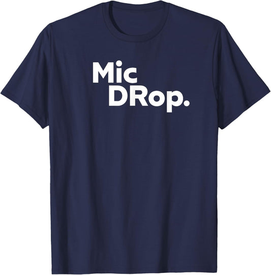 MIC Drop T-Shirt - T-Shirt | Navy