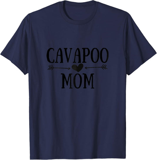 Cavapoo Mom Funny Cavapoos Gifts Dog Lover T-Shirt - T-Shirt | Navy