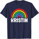 I Love Kristin Cute Kristin Lover T-Shirt - T-Shirt | Navy