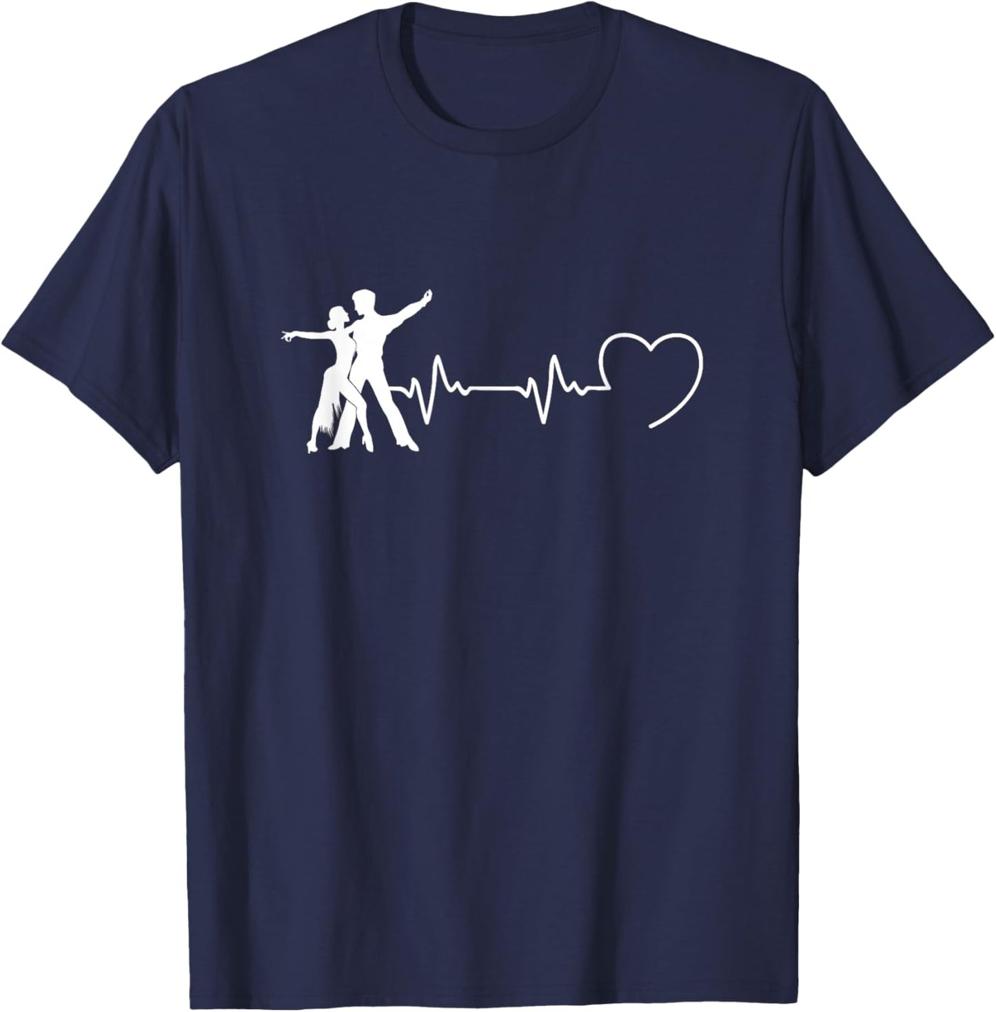 Salsa Mann Herzschlag Humor Tanz Salsa lustig T-Shirt - T-Shirt | Navy