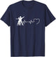 Salsa Mann Herzschlag Humor Tanz Salsa lustig T-Shirt - T-Shirt | Navy