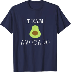 Team Avocado Funny Avocado Shirt Vegan T-Shirt - T-Shirt | Navy