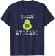 Team Avocado Funny Avocado Shirt Vegan T-Shirt - T-Shirt | Navy
