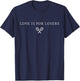 Love Is For Losers Tennis, Funny for Tennis Player T-Shirt - T-Shirt | Navy